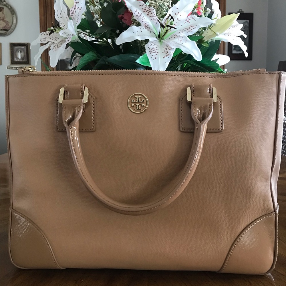 Tory Burch Robinson Tote Cream